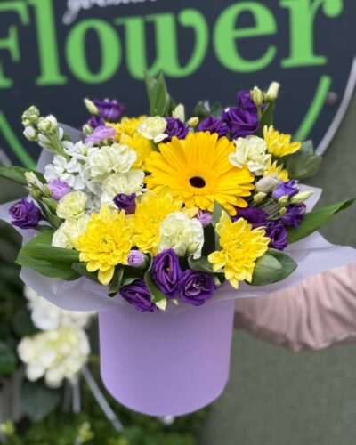 Коробка Жовто/фіолетовий мікс