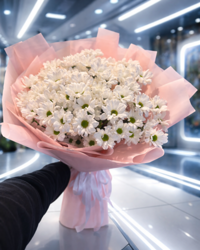 Букет 15 білих ромашок